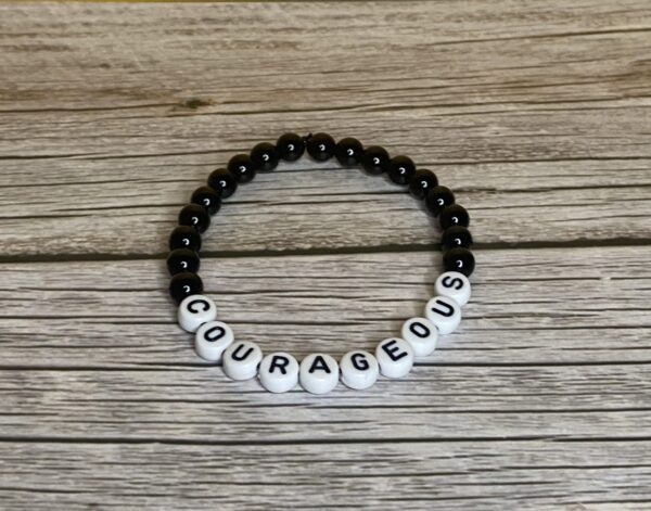 Courageous Letter Gemstone Bracelet