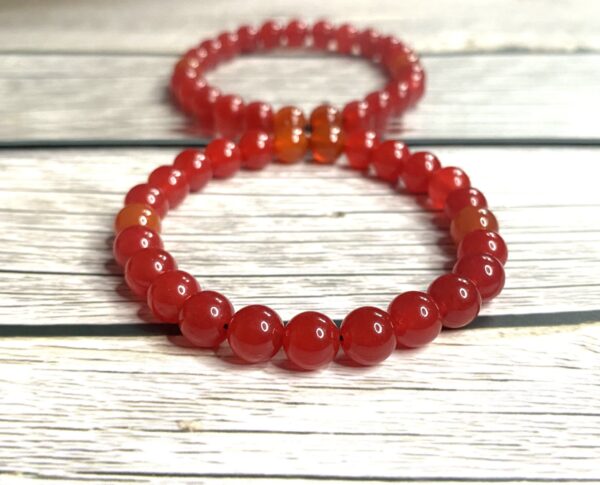 Red Chalcedony Gemstone Bracelet (NEW)