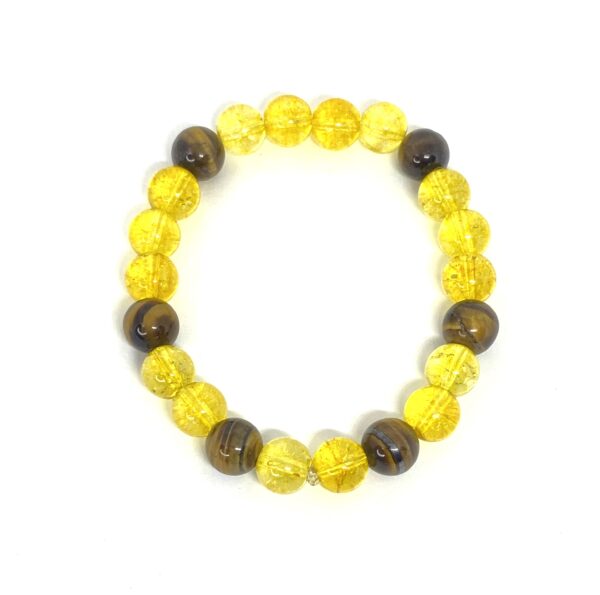 Citrine Tiger Eye Gemstone Bracelet - Image 2